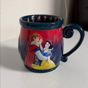 Disney Snow White and Prince Mug - Red and Navy